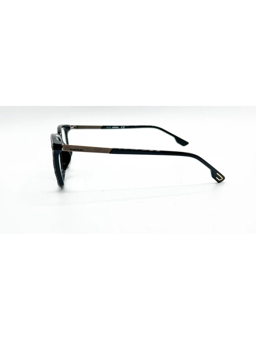 Diesel Dl5116-F 005 Grey Pattern Denim Black Authentic Eyeglasses 53-16-150